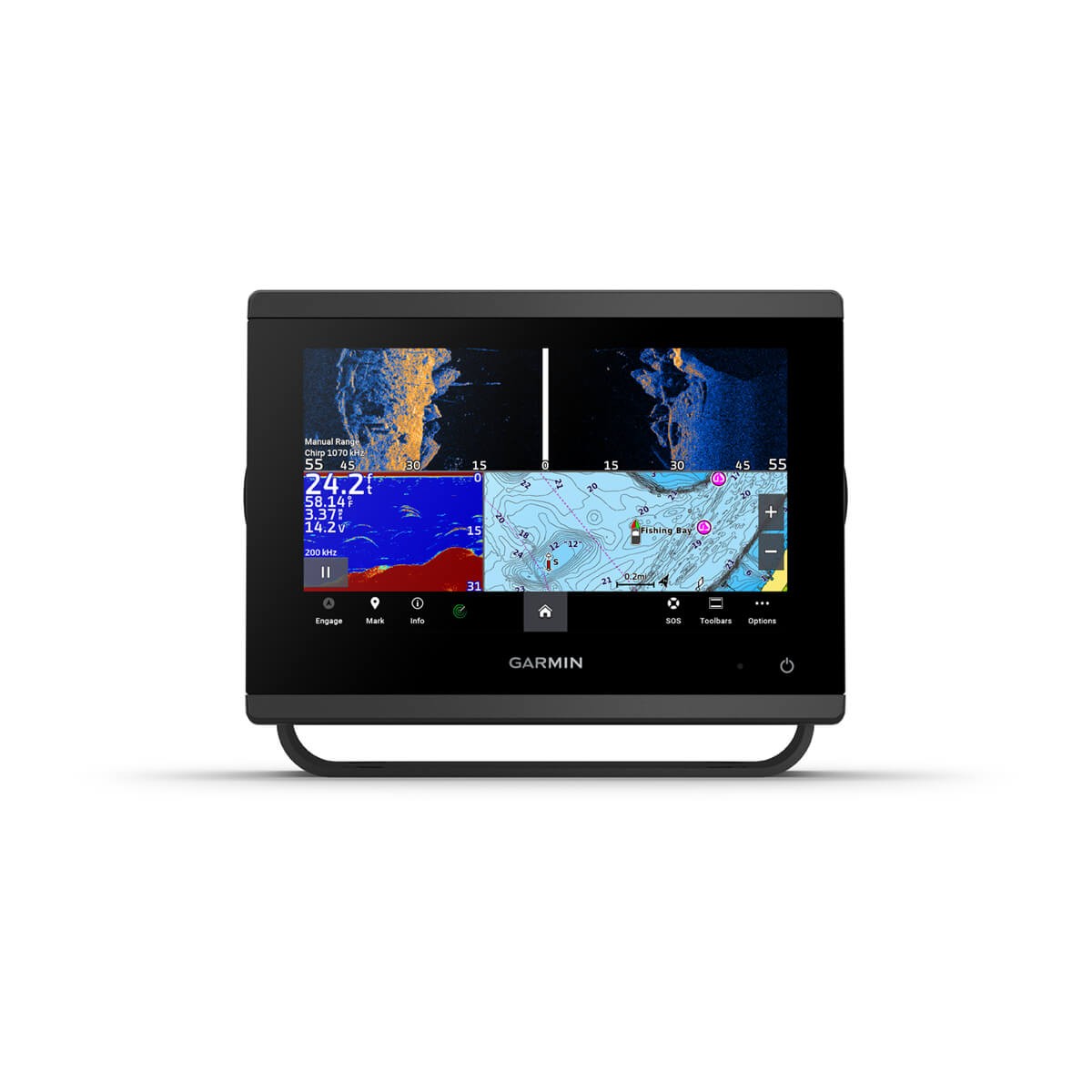 Garmin GPSMAP 743xsv 7" Touchscreen Chartplotter Fishfinder with Built-in Sonar, Navionics+ Charts