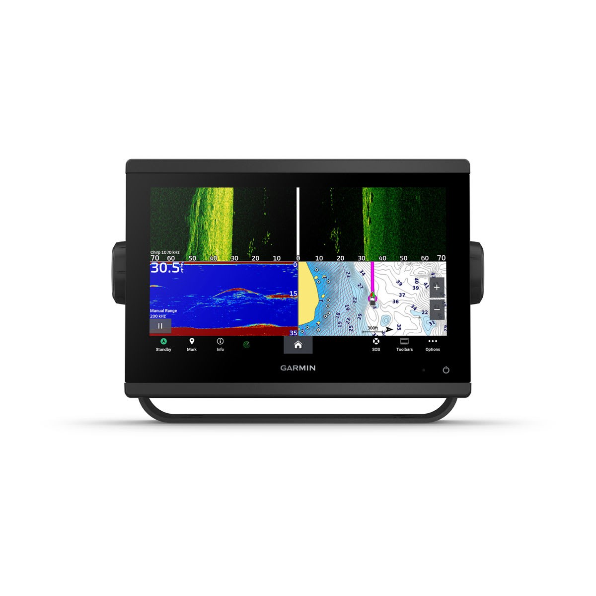 Garmin GPSMAP 943xsv 9" Touchscreen Chartplotter Fishfinder with Built-in Sonar, Navionics+ Charts