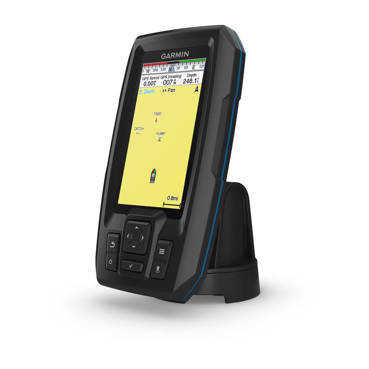Garmin STRIKER Vivid 4cv 4.3" Fishfinder with GPS, CHIRP & ClearVü Sonar, Transducer Included