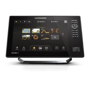 Humminbird XPLORE 12 MSI+ 12" Fishfinder Chartplotter with MEGA Side Imaging+ Transducer