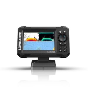 Lowrance Eagle 5 5" Fishfinder Chartplotter with SplitShot Transducer, C-MAP Discover Charts