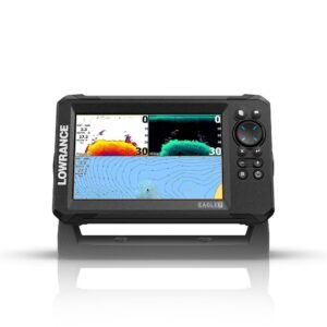 Lowrance Eagle 7 7" Fishfinder Chartplotter with SplitShot Transducer, US Inland Lakes Charts