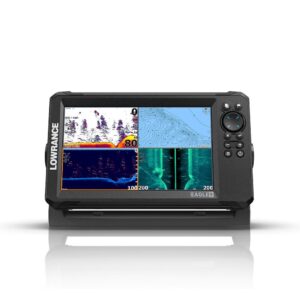 Lowrance Eagle 9 9" Fishfinder Chartplotter with TripleShot SideScan Transducer, C-MAP Discover Charts