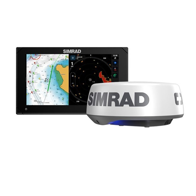Simrad NSX 3009 9" Chartplotter Fishfinder with Active Imaging 3-in-1 and HALO 20+ Radar Bundle